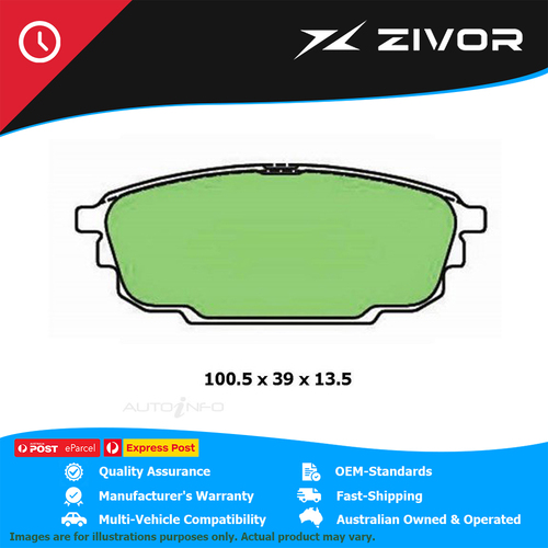 PROTEX Ultra Brake Pads - Rear For FORD LASER GLXI, SR KN, KQ FP #DB1359CP
