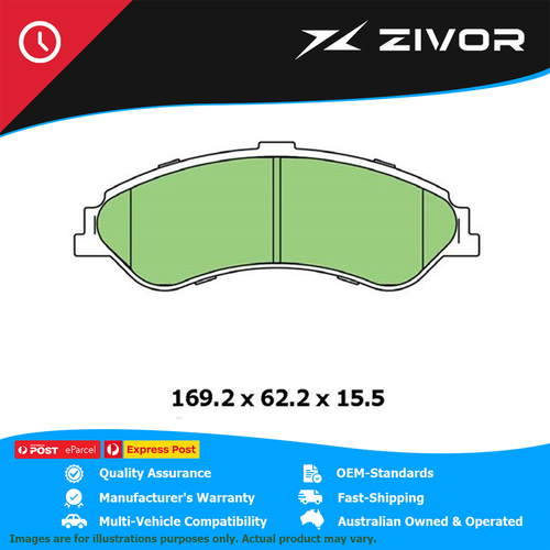PROTEX Ultra Brake Pads - Front For FORD FALCON XR8 AU2 5.0 2000-2001 #DB1375CP