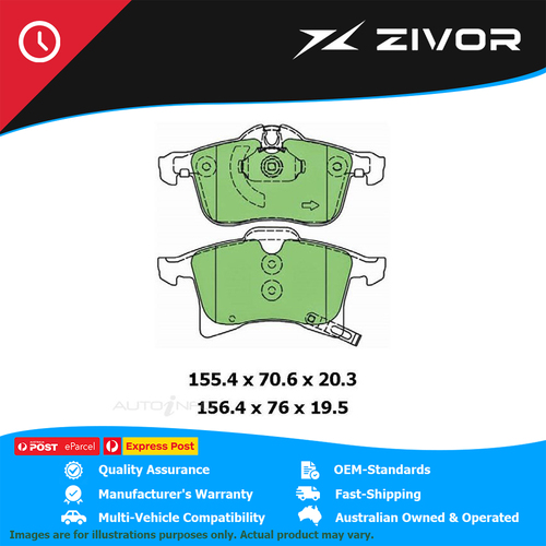 PROTEX Ultra Brake Pads - Front For HOLDEN ASTRA SRI AH Z22YH #DB1808CP