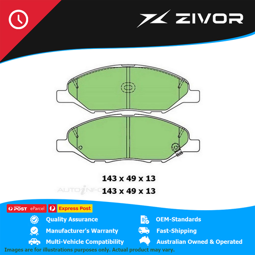 PROTEX Brake Pads For NISSAN MARCH 106 K12 2D Hatchback 1.0L CR10DE #DB1819UP