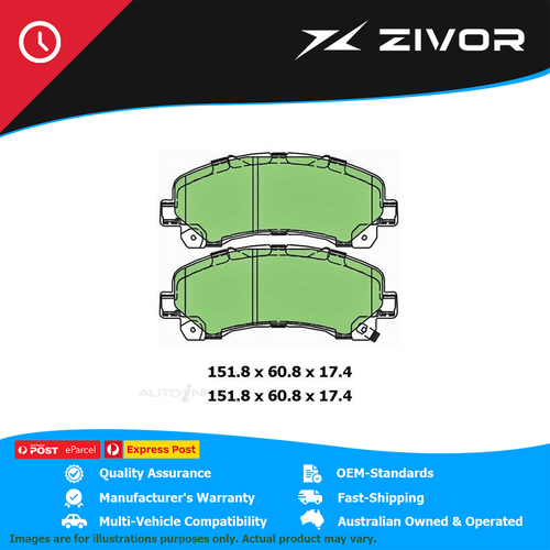 New PROTEX Brake Pads For HOLDEN COLORADO 7 LT RG 2.8L LWH #DB1841CP