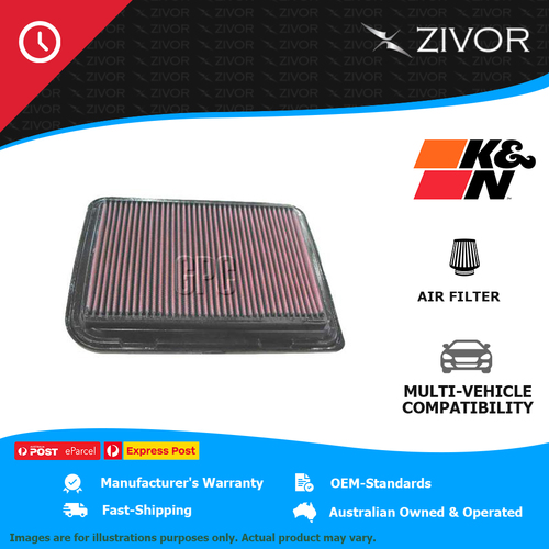 New K&N Air Filter Panel For FORD FALCON BF III 4.0L Barra E-Gas #33-2852
