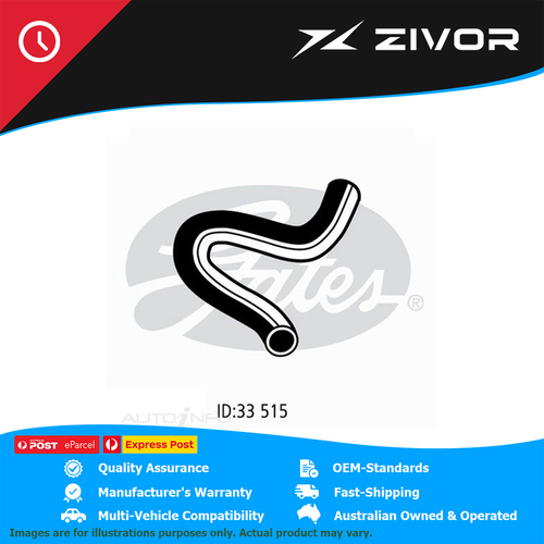 New GATES Molded Coolant Hose For FORD LASER SPORT KA 1.5L 1981-1983 #05-0397