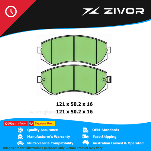 PROTEX Brake Pads-Front For NISSAN PATROL DX ST ST-L,S ST PLUS GU Y61 DB1148CP