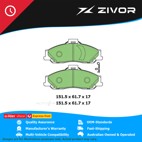 New PROTEX Brake Pads For FORD RANGER XL PJ, PK 2.5L WLAT #DB1366UP