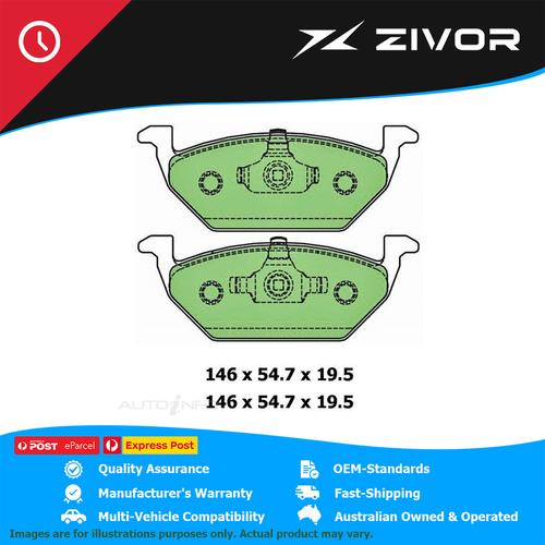 PROTEX Ultra Brake Pads For AUDI A1 SPORTBACK 1.2 TFSI ATTRACTION 8X #DB1387CP