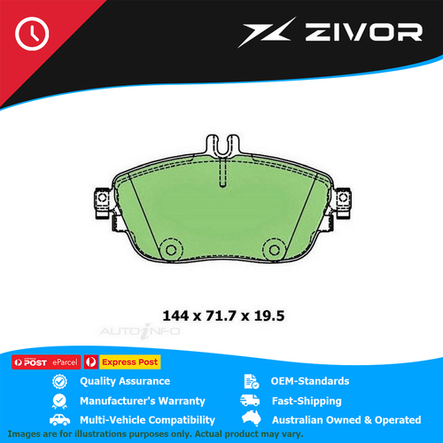 PROTEX Brake Pads For MERCEDES BENZ B200 BlueEFFICIENCY W248 M270.910 #DB2315UP