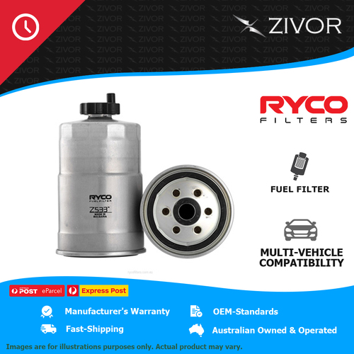 New RYCO Fuel Filter Spin On For IVECO DAILY 50C17 HPT 3.0L F1CE Euro 3/4 Z533