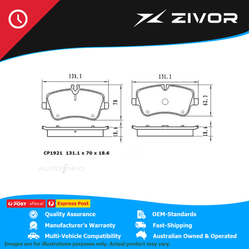 PREMIER Ceramic DB1921 Brake Pads For MERCEDES-BENZ C200 KOMPRESSOR S203 #CP1921