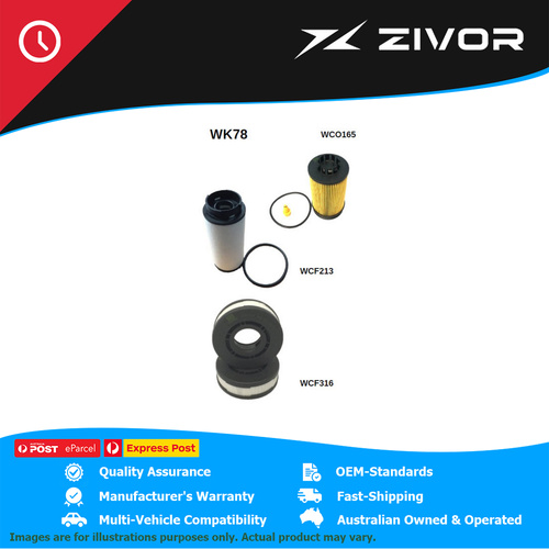 WESFIL Filter Service Kit For MITSUBISHI FUSO CANTER 515/516 CITY SWB FE #WK78