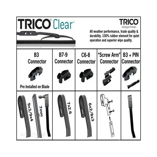 TRICO Clear Conventional Blade Assembly 650mm/26 Inch For NISSAN QASHQAI #TCL650