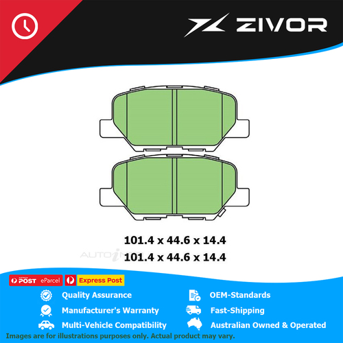 PROTEX Ultra Disc Pad Set For MITSUBISHI ASX XA, XB, XC, XD 4B11 #DB3190CP