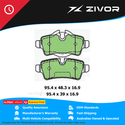 New PROTEX Brake Pads - Rear For MINI COOPER CABRIO R57 1.6L N12B16A #DB2214UP