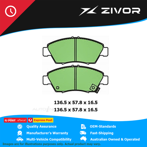 PROTEX Ultra Brake Pads - Front For HONDA CRX EG B16A2 1992-1998 #DB1286CP