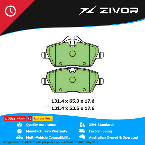 PROTEX Brake Pads - Front For BMW 118D E87 4D Hatchback 2.0L M47TUD20 #DB3242UP