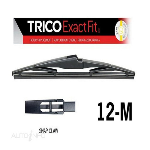 TRICO 300mm Exact Fit Plastic Snap Claw Blade - Rear For CITROEN C4 #12-M
