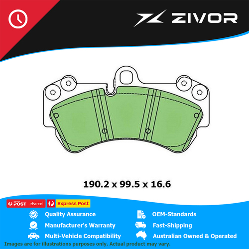 New PROTEX Brake Pads - Front For PORSCHE CAYENNE 9PA 3.2L M02.2Y #DB1676F