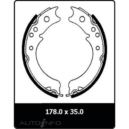 New PROTEX Parking Brake Shoe For Isuzu NKR200 1987-2007 N1556