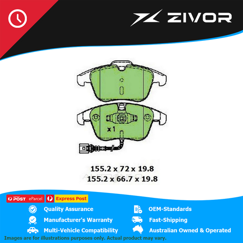 New PROTEX Brake Pads - Front For AUDI Q3 1.4 TFSI 8U 1.4L CHPB #DB3250UP