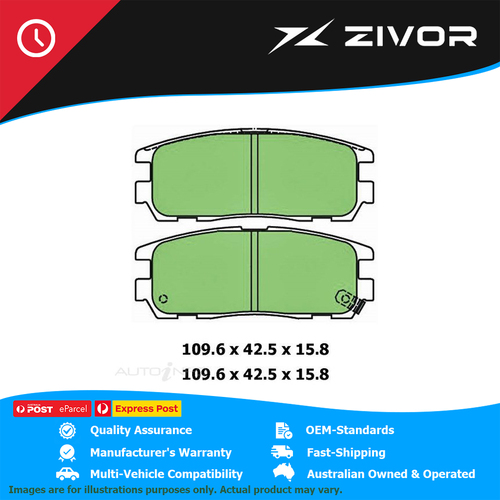PROTEX Ultra Brake Pads - Rear For HOLDEN MONTEREY 6VE1 2000-2001 #DB1280CP