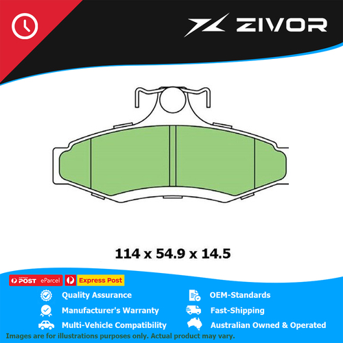 PROTEX Ultra Brake Pads - Rear For MITSUBISHI MAGNA SPORTS, VR-XTJ #DB1204CP