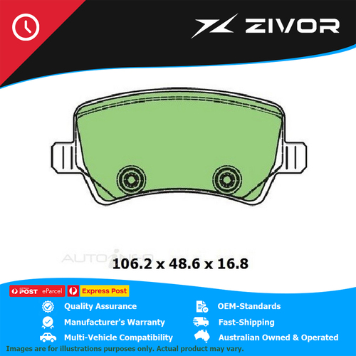 PROTEX Brake Pads - Rear For LAND ROVER FREELANDER 2 L359 2.2L 224DT #DB2234UP