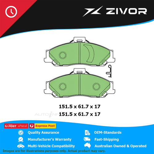 PROTEX Ultra Brake Pads - Front For FORD COURIER PE. PG. PH WLAT #DB1366CP