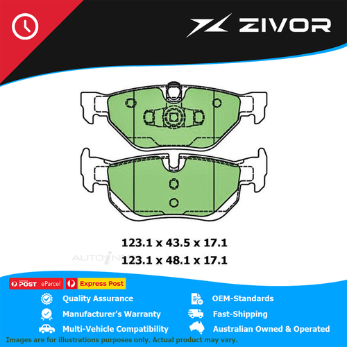 PROTEX Ultra Disc Pad Set For BMW 325i E90 N52B25 2007-2008 #DB1858CP