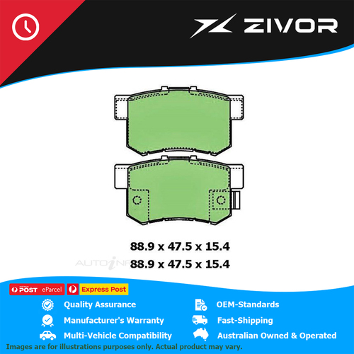 PROTEX Ultra Brake Pads - Rear For HONDA ACCORD CM K24A4 2002-2008 #DB1230CP