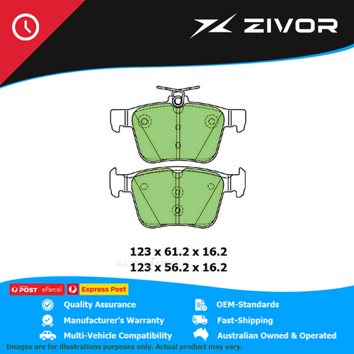 New PROTEX Brake Pads For VOLKSWAGEN GOLF 110 TSI MK7 1.4L CZDA #DB2384UP