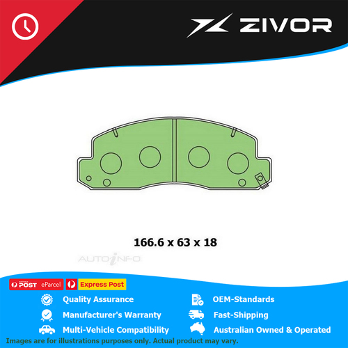 New PROTEX 4WD Disc Pad Set For HINO DUTRO 5000 XZU414R 4.6L S05CTB #DB1293F