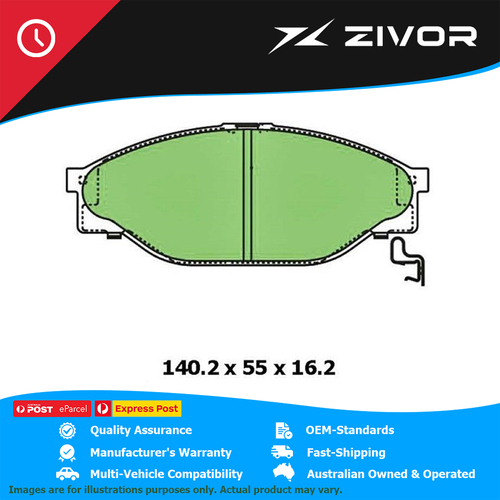 PROTEX Ultra Brake Pads - Front For TOYOTA HIACE LH103R 3L 1993-2001 #DB1205CP