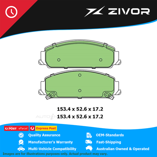 PROTEX Ultra Brake Pads For HOLDEN COMMODORE VE LE0 (HB) 2006-2013 #DB2266CP