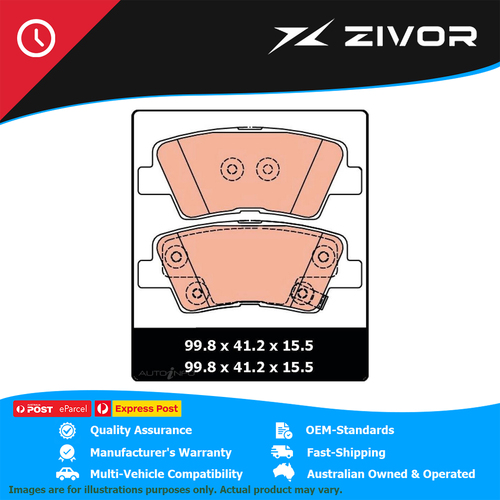 TRW Brake Pads - Rear For HYUNDAI ELANTRA SR TURBO SPORT AD 2016 On #GDB3494