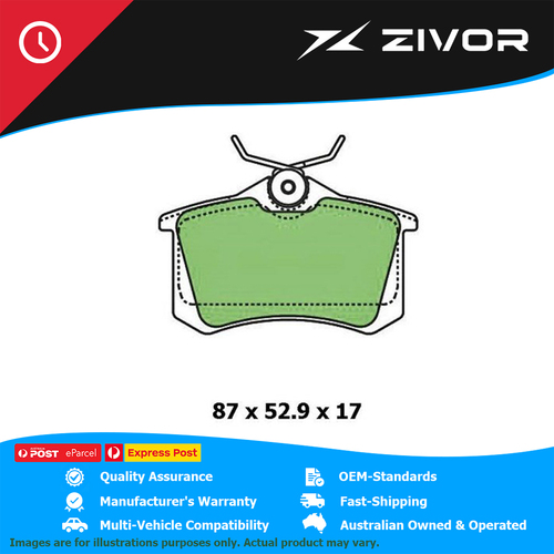 PROTEX Ultra Brake Pads-Rear For AUDI A3 SPORTBACK 2.0 TFSI AMBITION 8P DB1449CP