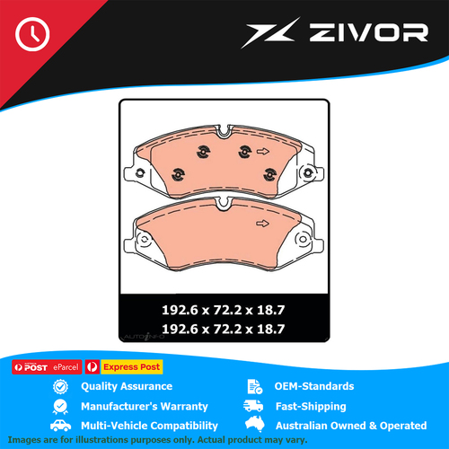 TRW Brake Pads - Front For LAND ROVER DISCOVERY Si6 SERIES 5 2017-2020 #GDB1898