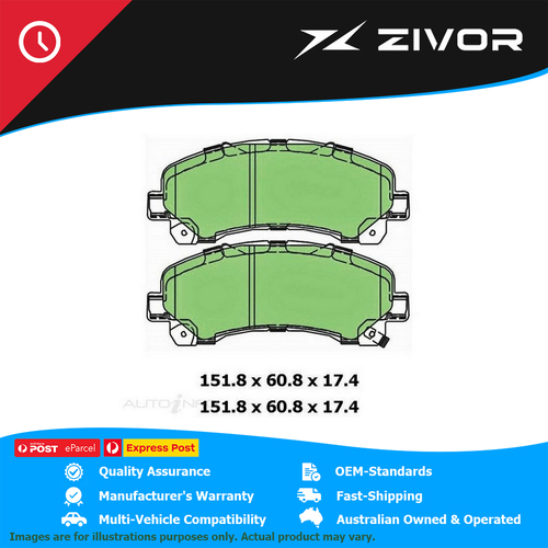 PROTEX Brake Pads For HOLDEN COLORADO DX RG 2D Cab Chassis 2.5L LKH #DB1841UP