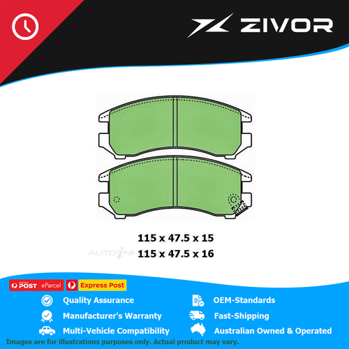 New PROTEX Brake Pad For NISSAN LANGLEY N13 1.5L E155 #DB1117B