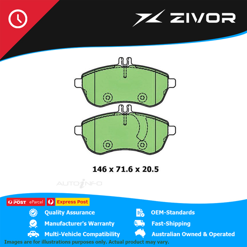 PROTEX Ultra Disc Pads For MERCEDES BENZ C200 KOMPRESSOR S204 M271.950 #DB2181CP