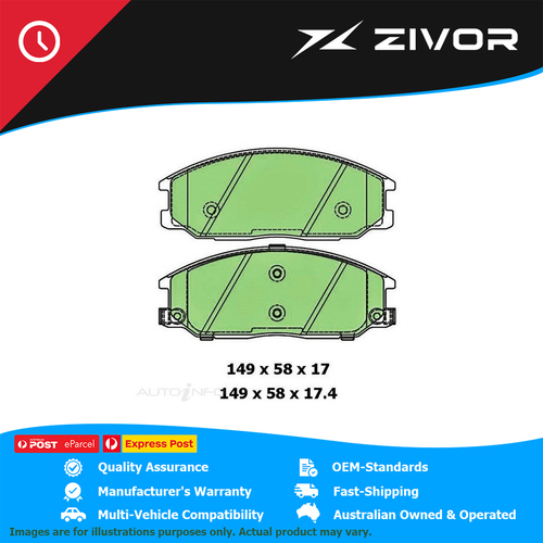 New PROTEX 4WD Disc Pad Set For SSANGYONG REXTON RX270, II RX270 Y200 #DB1745CP