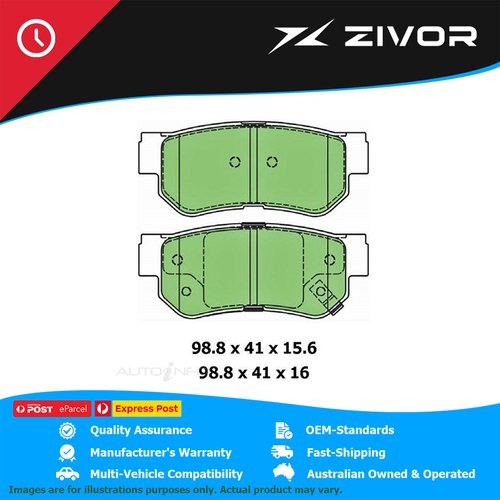 PROTEX Ultra Brake Pads - Rear For HYUNDAI GETZ TB G4ED 2005-2011 #DB1451CP