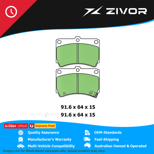 PROTEX Ultra Brake Pads - Front For FORD LASER B5 1989-1994 #DB1158CP