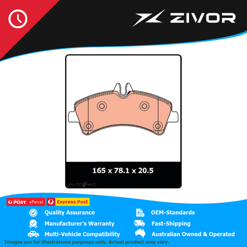 New TRW Brake Pads For MERCEDES BENZ SPRINTER LWB 515CD 2.1L 2009-2010 #GDB1699