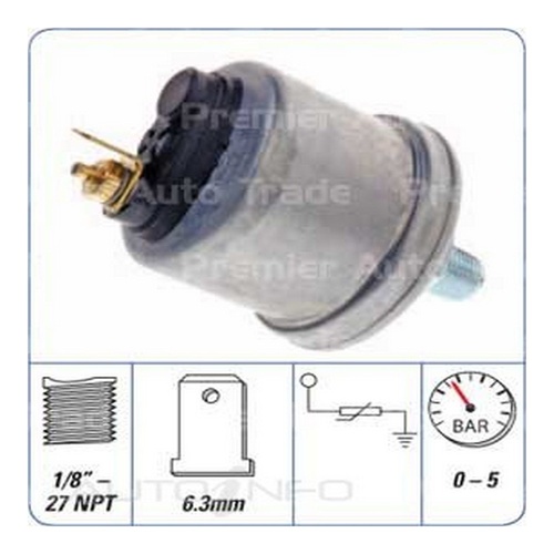 CONTINENTAL Engine Oil Pressure Sender For CHRYSLER VALIANT REGAL VH #OPS-017