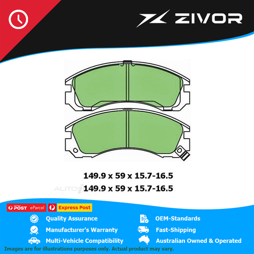 PROTEX Ultra Brake Pads - Front For MITSUBISHI ETERNA ZR-4. 4G63T #DB1223CP