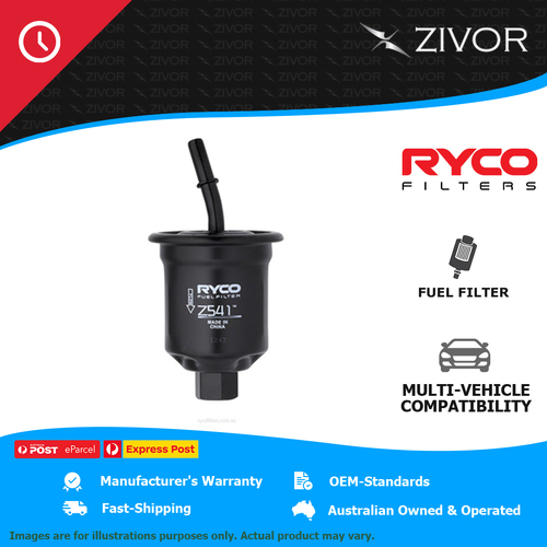 RYCO Fuel Filter In-Line For MITSUBISHI LEGNUM EC5W (GREY IMPORT) 2.5L 6A13 Z541