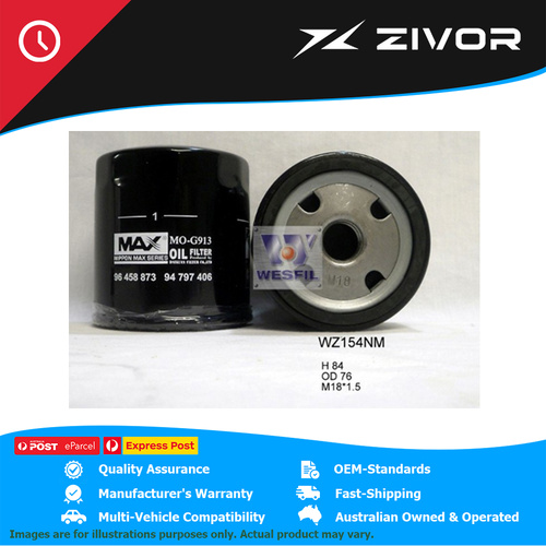 NIPPON MAX Oil Filter For HOLDEN BARINA CITY, JOY SB 1.4L C14NZ #WZ154NM