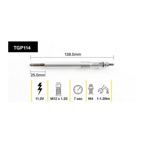 6x New TRIDON Premium Australian Quality Glow Plug #TGP114