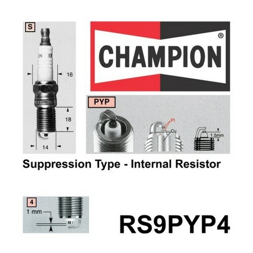 6x CHAMPION Performance Driven Quality Platinum Spark Plug For Holden #RS9PYP4