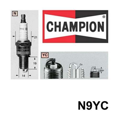 4x New CHAMPION Performance Driven Quality Copper Plus Spark Plug #N9YC